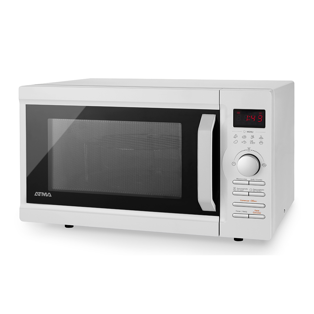 microonda, microondas, atma, blanco, 28 litros, con grill, electrodomestico de cocina, electrodomesticos de cocina, tecnología digital, microondas digital, cocina rápida, calentamiento rápido, función grill, descongelamiento automático, diseño moderno, microondas con grill, comida rapida, grill incorporado, control digital, panel digital, coccion uniforme, cocina versatil, facil limpieza, programas preestablecidos, cocina saludable, microondas de gran capacidad, eficiencia energética, MD1728GN.