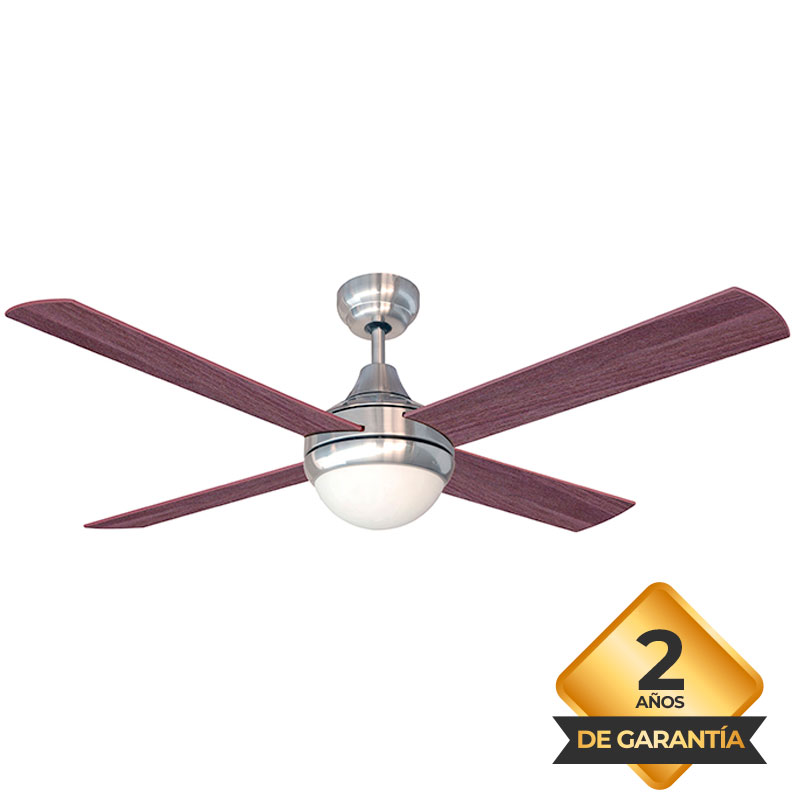 Ventilador, de, Techo, 4, Palas, de, Madera, Haya, Wengue, 120cm, 5, Velocidades, Plafón, Liliana, VVTHM314.