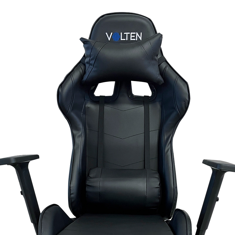 Silla, Gamer, Pram, Negra, Con, Almohadón, Cervical, y, Lumbar, PRSG88NE.