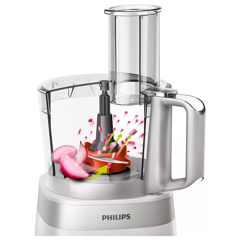 multiprocesador, multiprocesadoras, multi, procesadora, procesadoras, philips, 1000w, 1000, watts, blanca, con, vaso, 1.5, litros, 2, velocidades, HR7303/00.