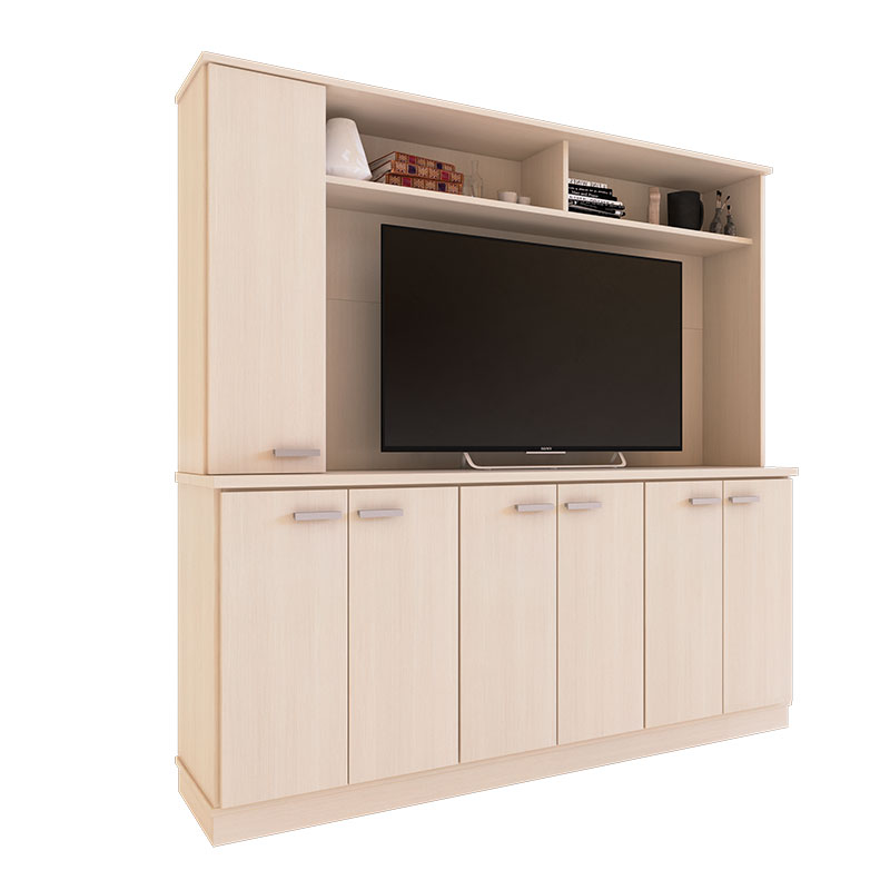 mueble, muebles, para, living, modular, modulares, rack, racks, para, de, tv, tele, televisor, televisores, hasta, 55, pulgadas, con, 7, puertas, 2, cajones, fineline, crema, delos, DL858FC.