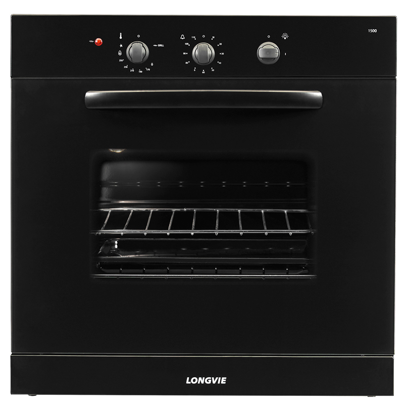 horno, hornos, a, gas, natural, envasado, licuado, multigas,gres, oscuro, negro, grafito, 60cm, 60, cm, longvie, H1500G, novogar, grill, termostato, luz, eficiencia, energetica, consumo, energético, clase, a.