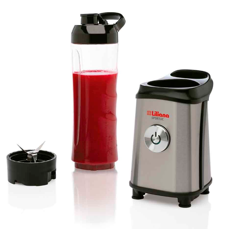 licuadora, licuadoras, de, con, vaso, liliana, sportlic, 350w, acero, inoxidable, vaso, portable, 600ml, AL116.