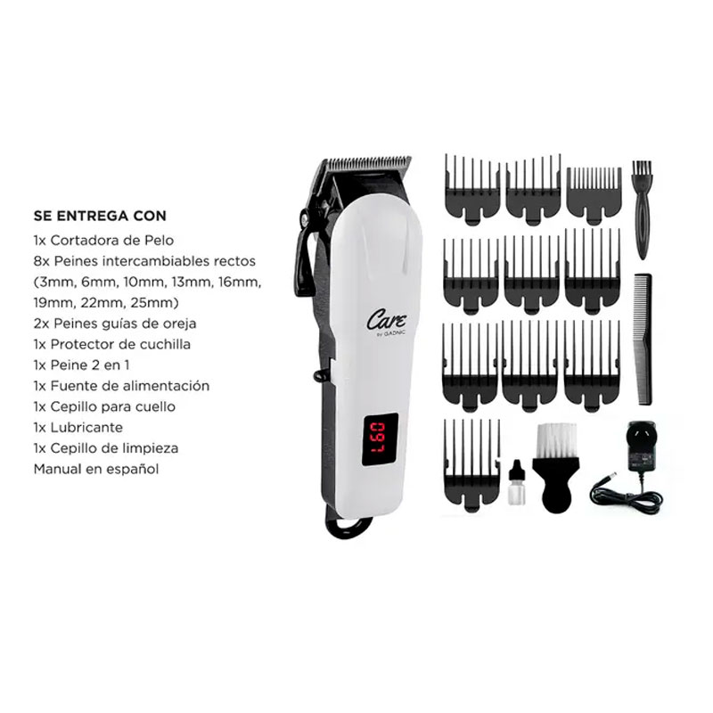 maquina, de, cortar, pelo, para, cortadora, cortadoras, cabello, cabellos, care, gadnic, care by gadnic, s2000 , inalambrica, inalambricas, profesional, profesionales, 10 peines, peines, con accesorios, accesorios, CORTPE05.